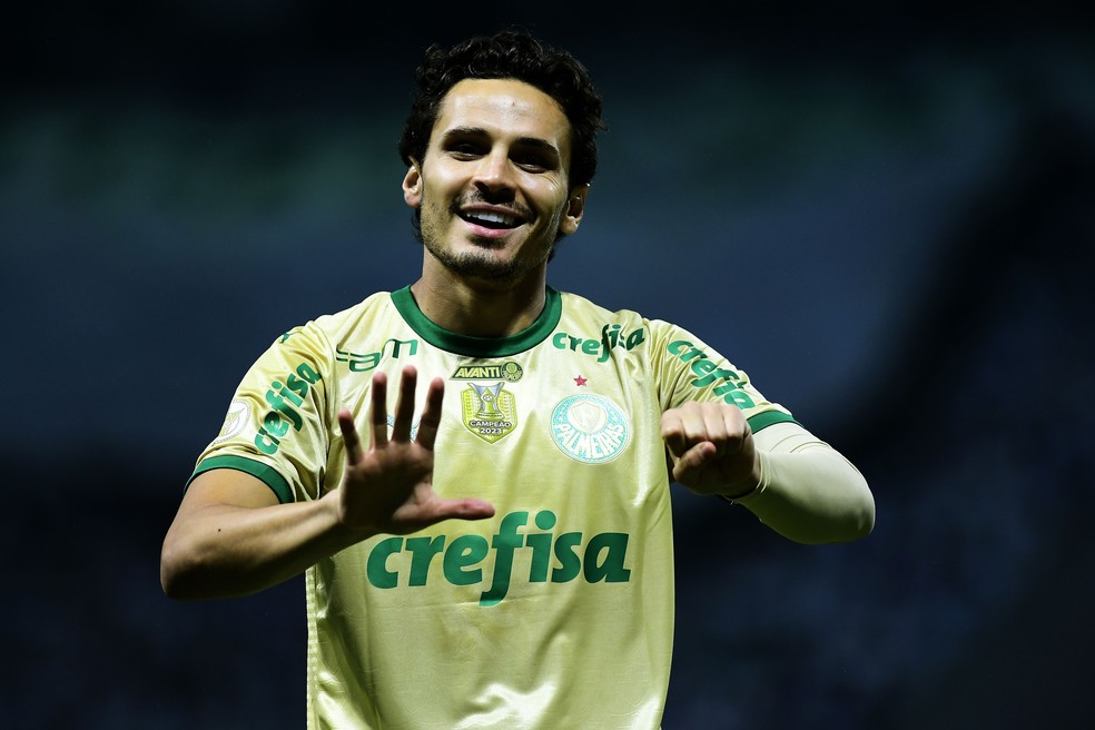 Rafael Veiga em Palmeiras x Criciúma — Foto: Marcos Ribolli