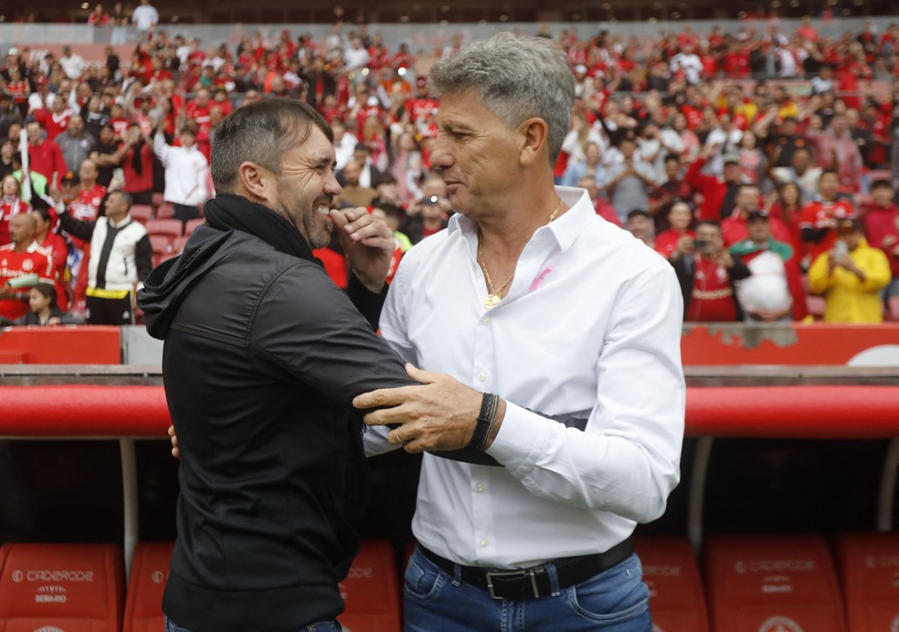 Coudet; Renato Gaúcho; Internacional x Grêmio