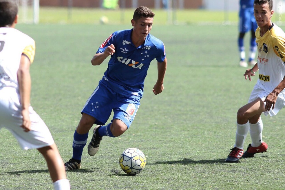 Caio Rosa, meia do Sub-17 do Cruzeiro — Foto: Pedro Vale/Copa Nacional Sub-17
