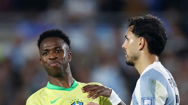Vinicius Junior em Argentina x Brasil