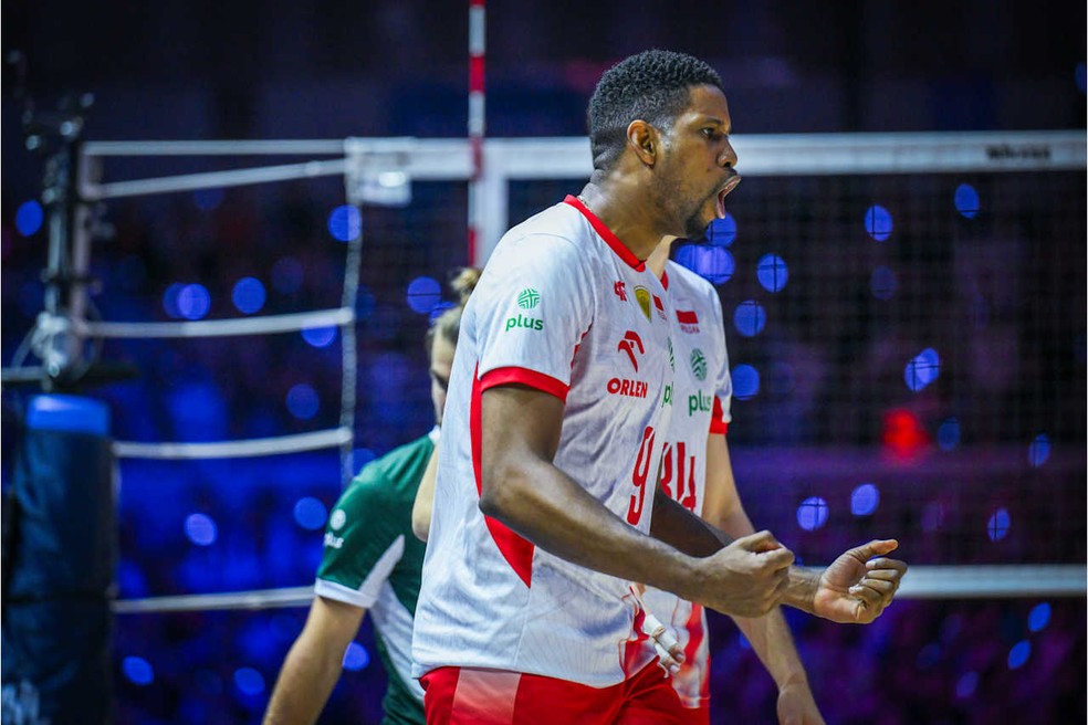 Polônia na final da Liga das Nações masculina de vôlei — Foto: FIVB