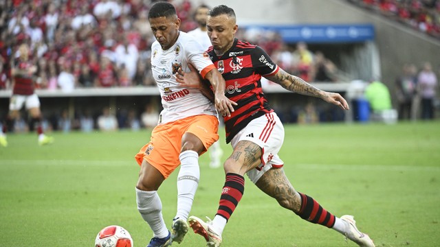 Everton Cebolinha em Flamengo x Nova Iguaçu