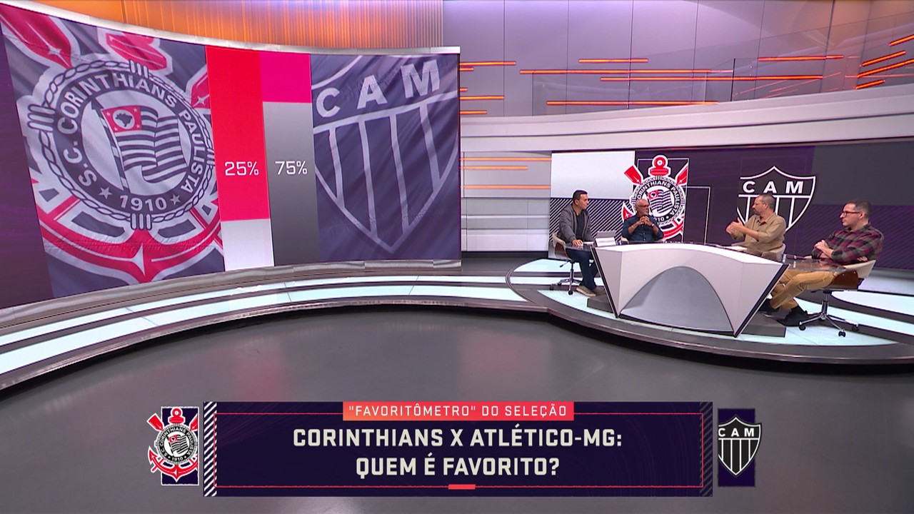 Favoritômetro do Seleção - Corinthians x Atlético-MG: quem é favorito?