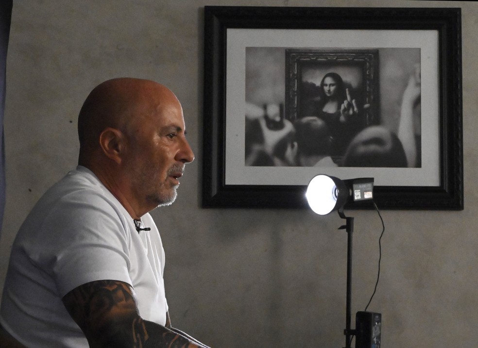 Jorge Sampaoli no Abre Aspas — Foto: André Durão