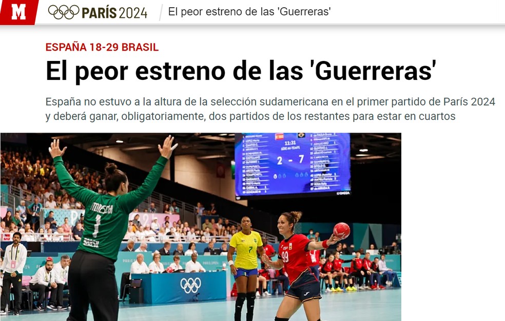 Gabriela Moreschi destaque pela estreia do Brasil em Paris
