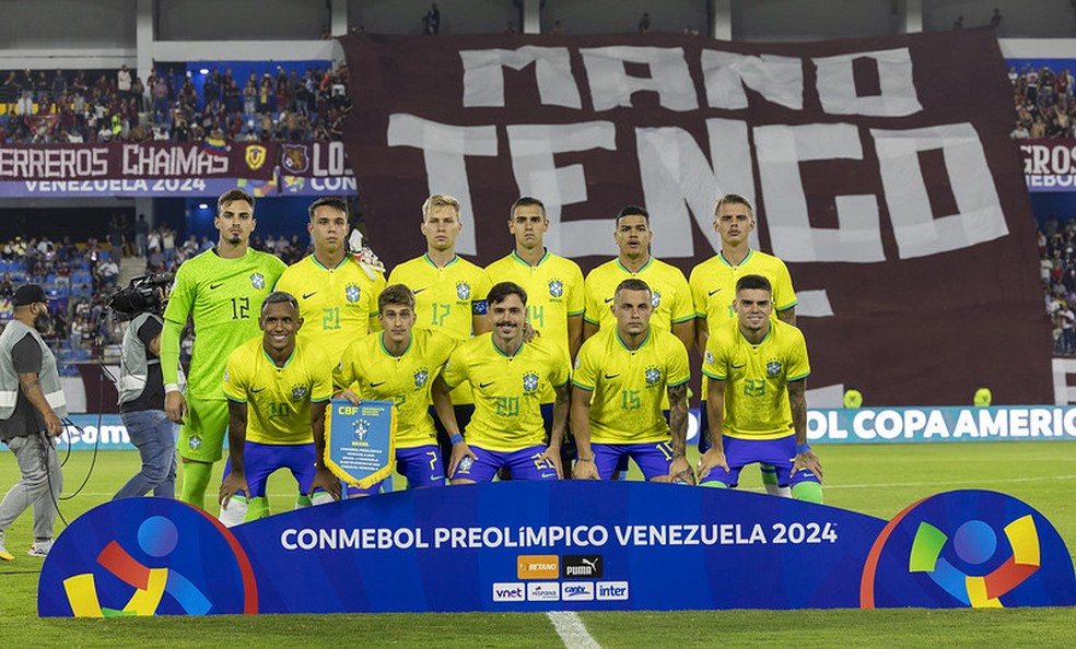 Seleção brasileira sub-23 se prepara para a disputa do quadrangular do Torneio Pré-Olímpico — Foto: Joilson Marconne / CBF