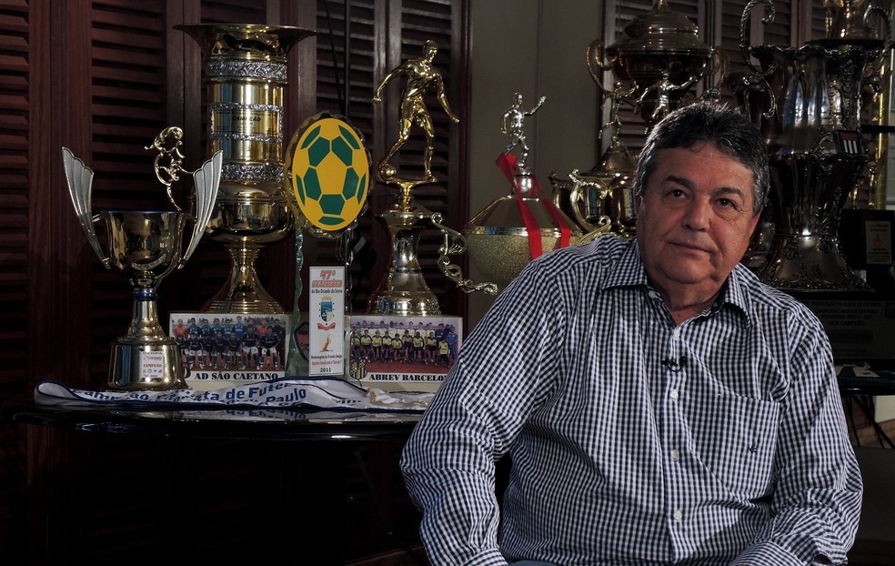 Nairo Ferreira (foto de 2014) foi presidente do São Caetano por 25 anos  — Foto: Fabricio Crepaldi