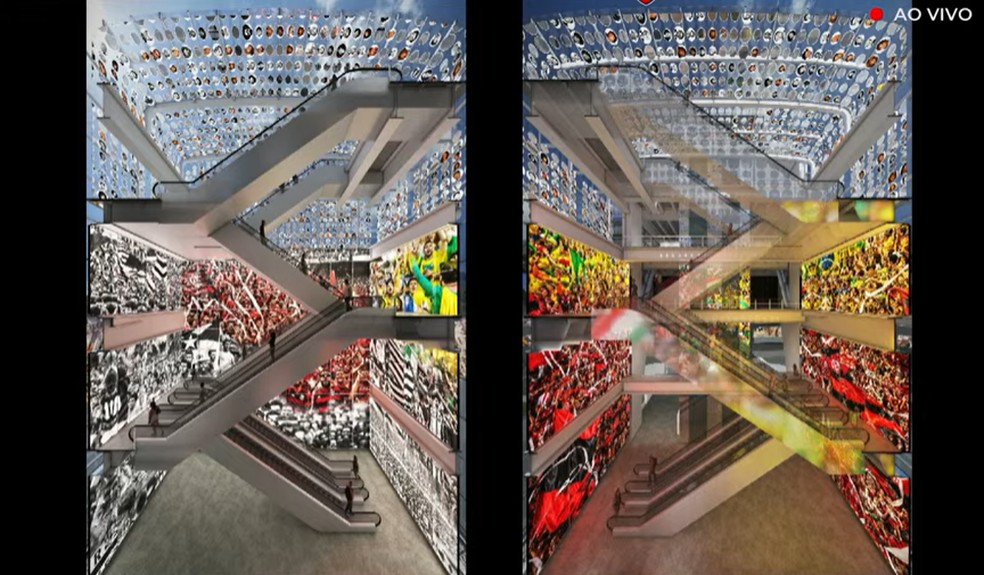 Projeto do novo museu do Maracanã — Foto: Reprodução