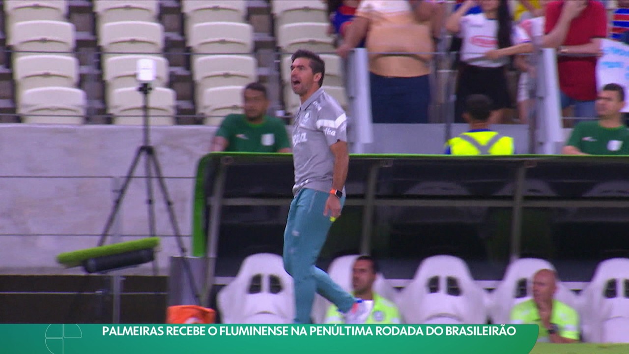 Palmeiras recebe o Fluminense na penúltima rodada do Brasileirão