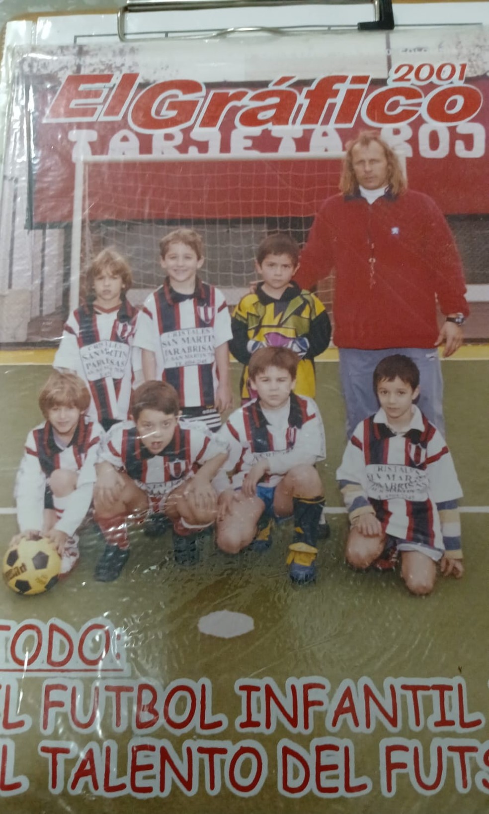 Rossi já como goleiro na nfância — Foto: Arquivo Pessoal