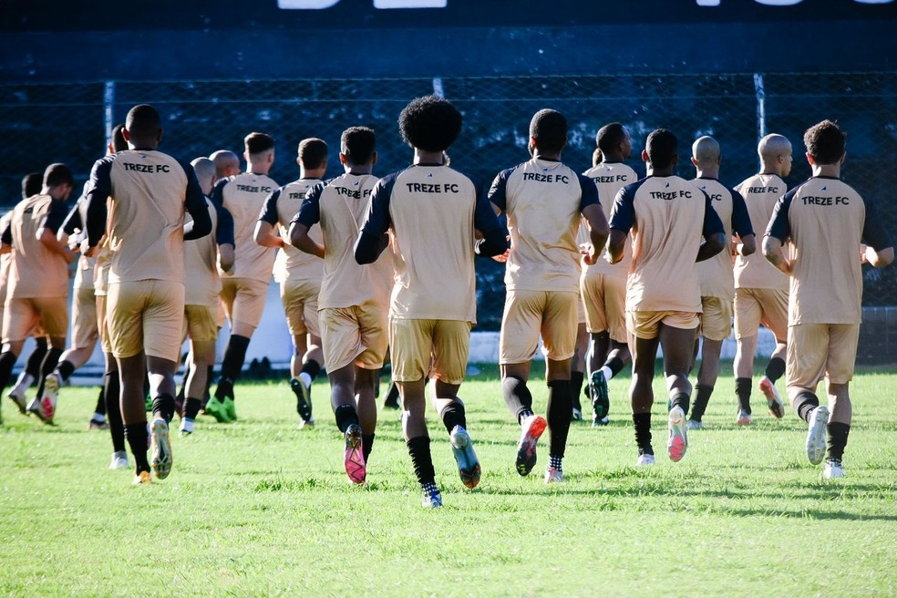 Treze treino — Foto: Daniel Vieira/Treze