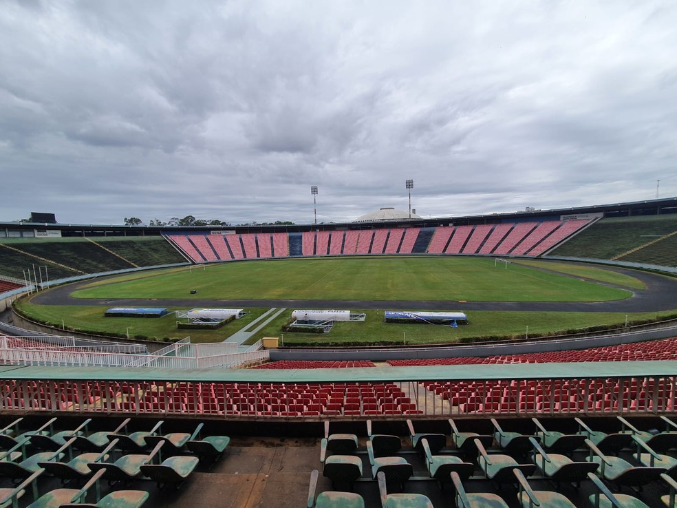 Parque do Sabiá vai receber o jogo entre Pouso Alegre e Cruzeiro — Foto: Futel