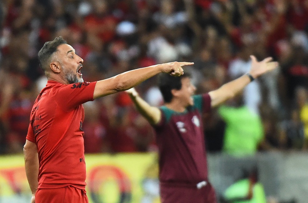 Vitor Pereira - Flamengo x Fluminense &mdash; Foto: Andr&eacute; Dur&atilde;o