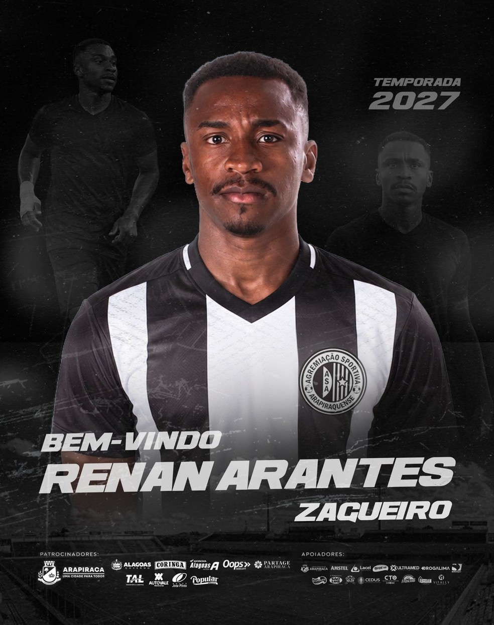 Renan Arantes foi campeão da Série D pelo Uberl — Foto: Divulgação/ASA