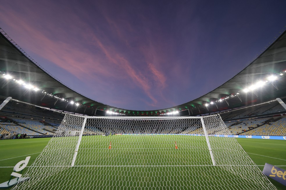 Vista do Maracan� ao anoitecer � Foto: Wagner Meier/Getty Images
