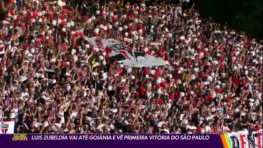 Luis Zubeldía vai a Goiânia e vê a primeira vitória do São Paulo no Brasileirão - Programa: Globo Esporte SP 