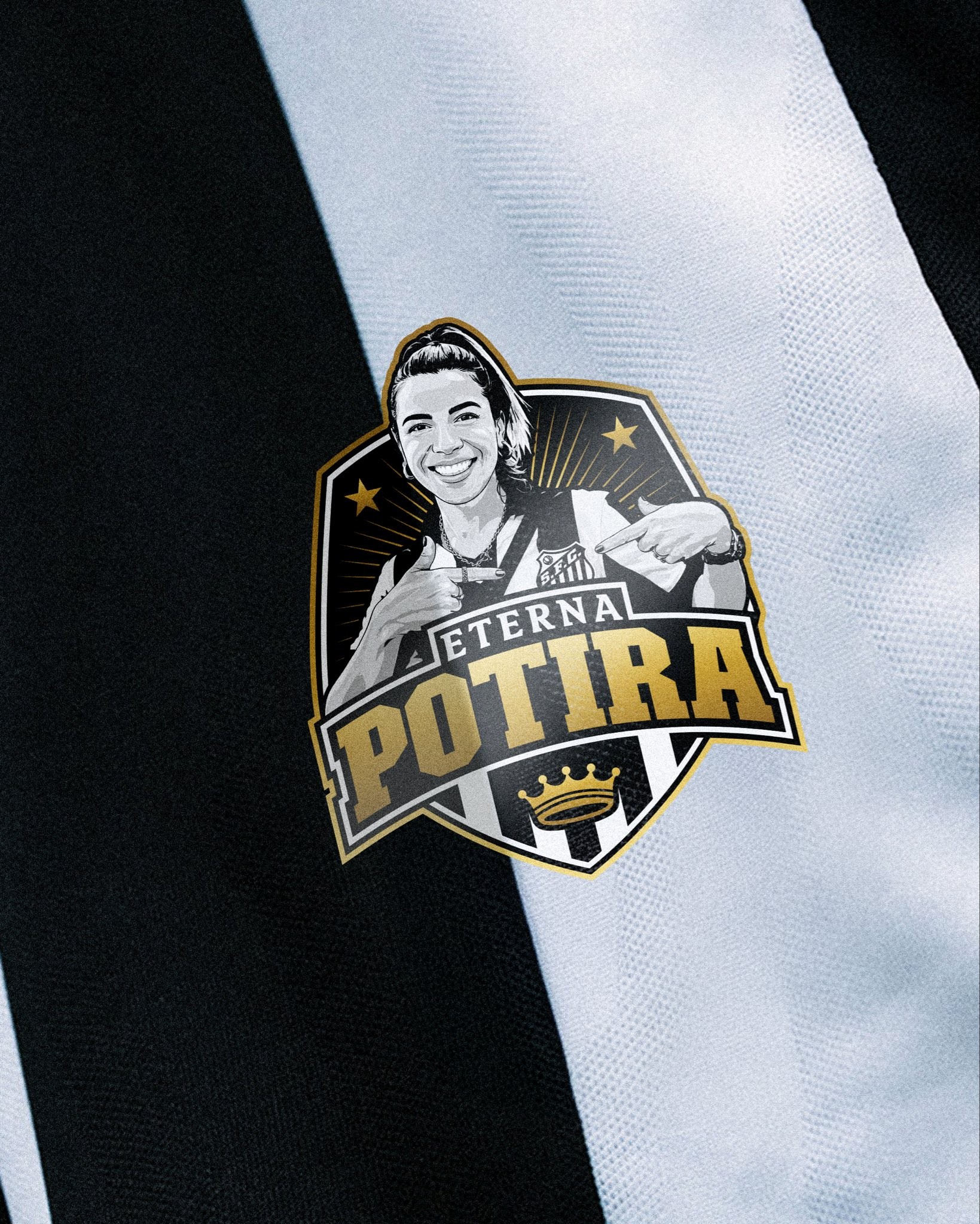 Santos presta homenagem a Naty Potira com mensagem na camisa: "Eterna"