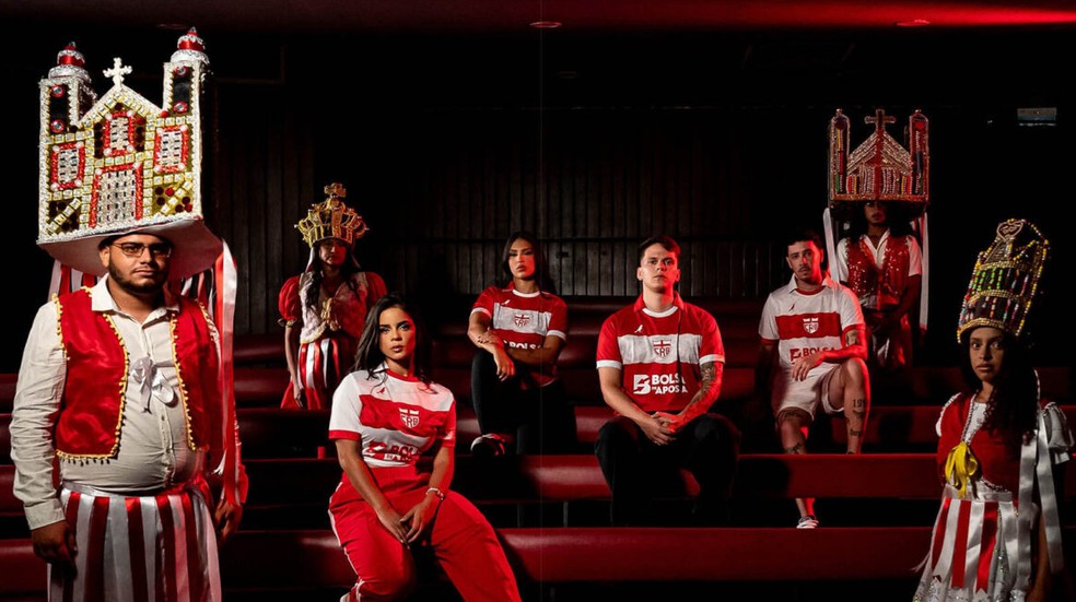 Linha de uniformes do CRB para 2026 — Foto: Francisco Cedrim/ASCOM CRB