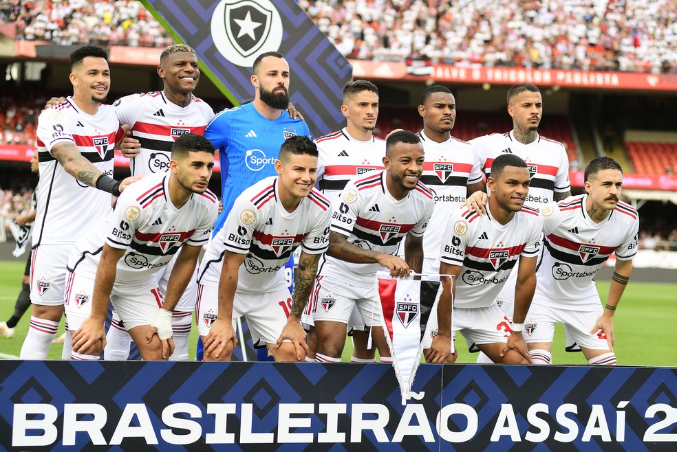 São Paulo posado x Botafogo — Foto: Marcos Ribolli