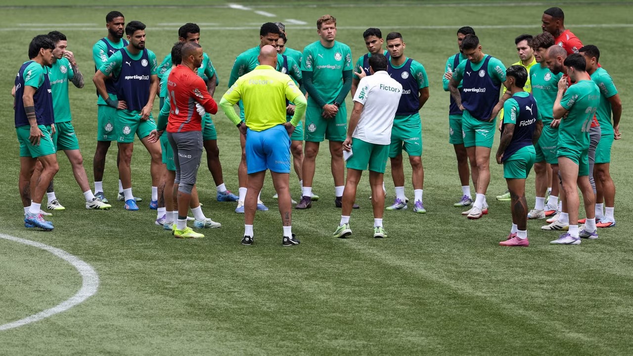 Escalação do Palmeiras: Abel comanda treino no Allianz Parque na véspera de jogo contra Inter 