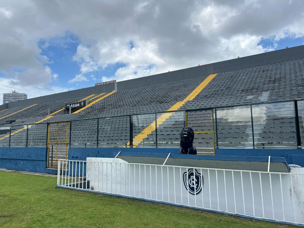 Arena Baenão: treino do Flamengo em Belém — Foto: Letícia Marques / ge