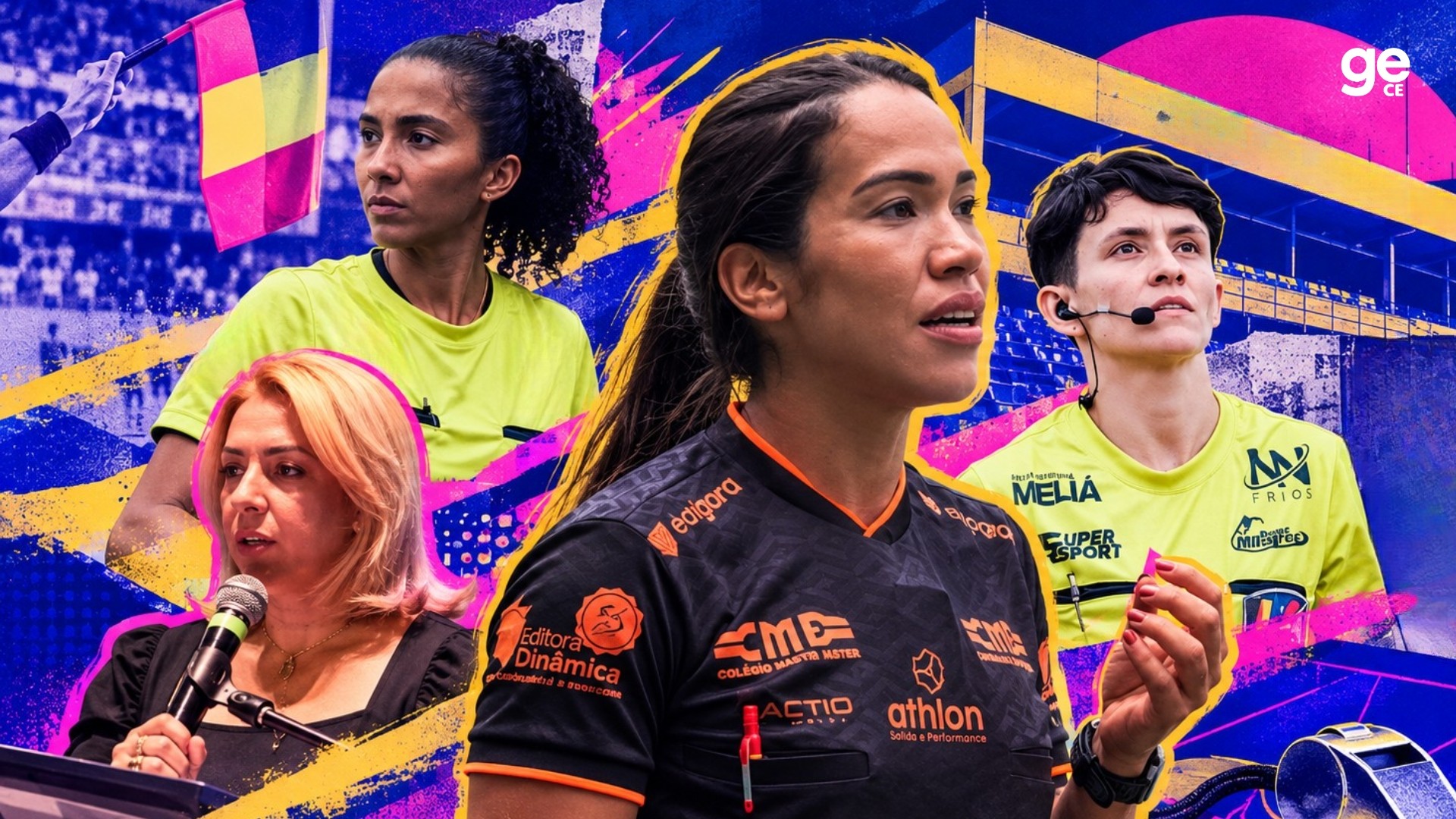 "O Jogo Por Elas": arbitragem feminina ganha referências no futebol cearense
