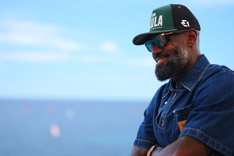 LeBron James em treino — LeBron James