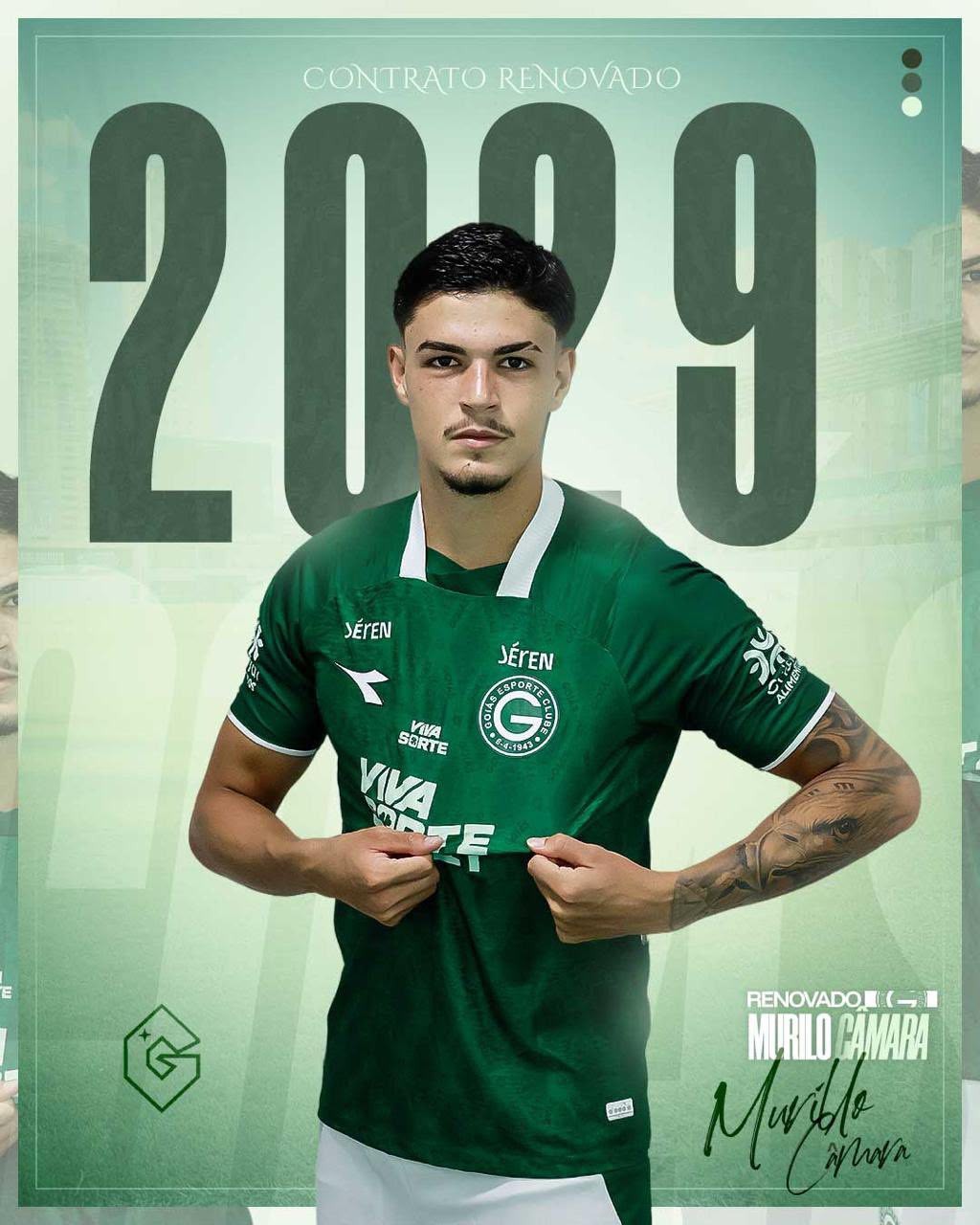Goiás renova contrato do zagueiro Murilo Câmara até 2029