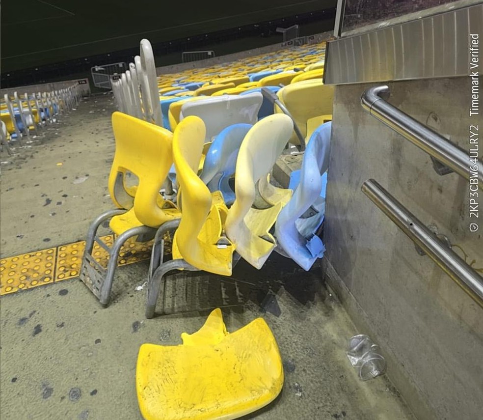 Flamengo e Consórcio Maracanã relatam vandalismo após jogo do Vasco