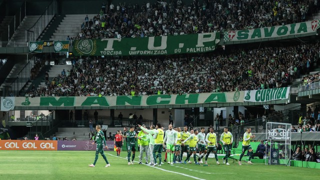 Torcida do Palmeiras na partida contra o Coritiba