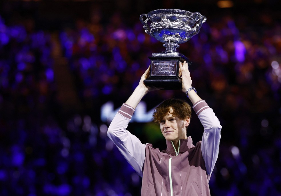 Jannik Sinner vence Daniil Medvedev final do Australian Open — Foto: 📷 Reuters
