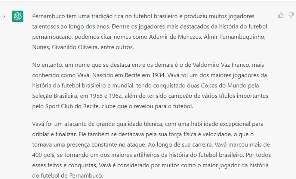 ChatGPT: inteligência artificial responde se o Palmeiras é campeão