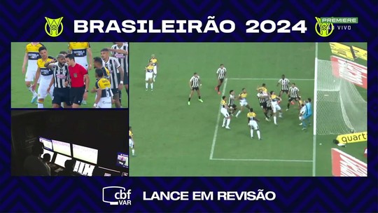 ▶️  Aos 55 minutos, gol do Botafogo é anulado por toque no braço de Barboza; veja - Programa: Tempo Real 