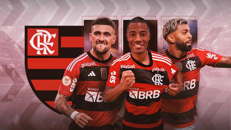 Arrascaeta, De La Cruz e Gabigol estão entre as maiores contratações do futebol brasileiro — Foto: Info Esporte