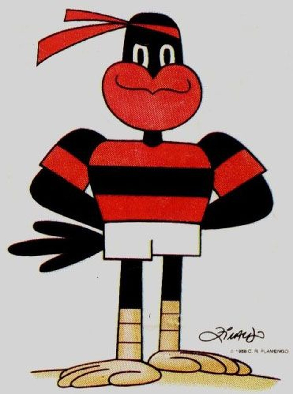 Ziraldo desenhou os mascotes do Brasileiro de 87, entre eles o do seu Flamengo — Foto: Ziraldo