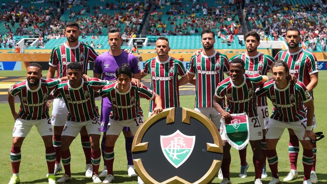 Fluminense antes de jogo contra o Mamelodi