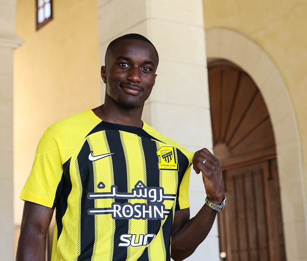 Al-Ittihad anuncia contratação de Moussa Diaby, ex-Aston Villa e Bayer Leverkusen — Foto: Divulgação/Al-Ittihad