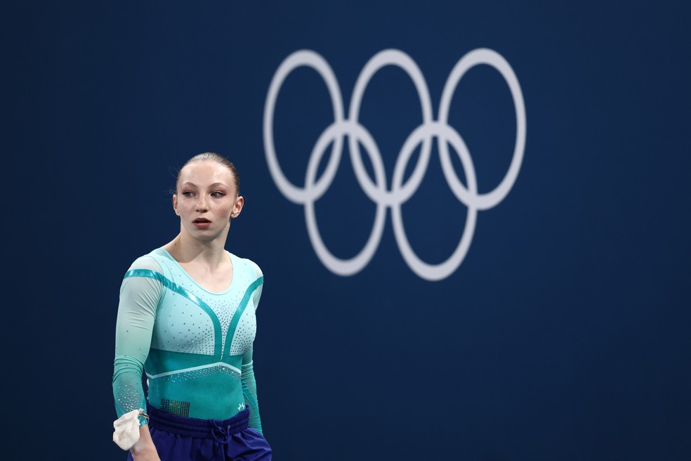 Ana Barbosu pelas Olimpíadas de Paris 2024 — Foto: Naomi Baker/Getty Images