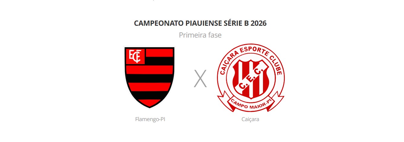 Flamengo-PI x Caiçara: veja prováveis escalações, horário e arbitragem