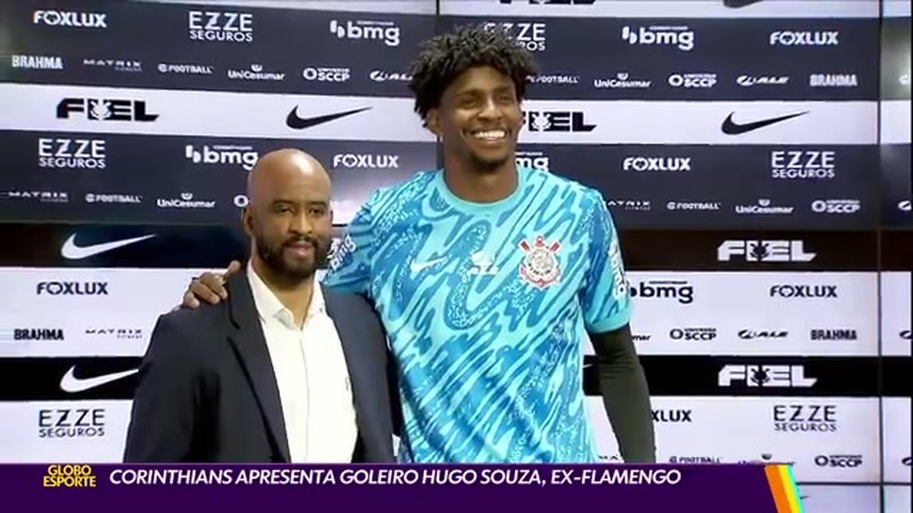 Corinthians apresenta goleiro Hugo Souza