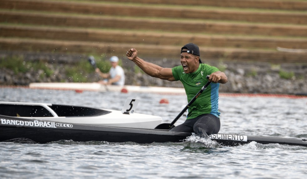 Gabriel Nascimento conquistou ouro histórico para o Brasil na Copa do Mundo de Montreal — Foto: CBCa