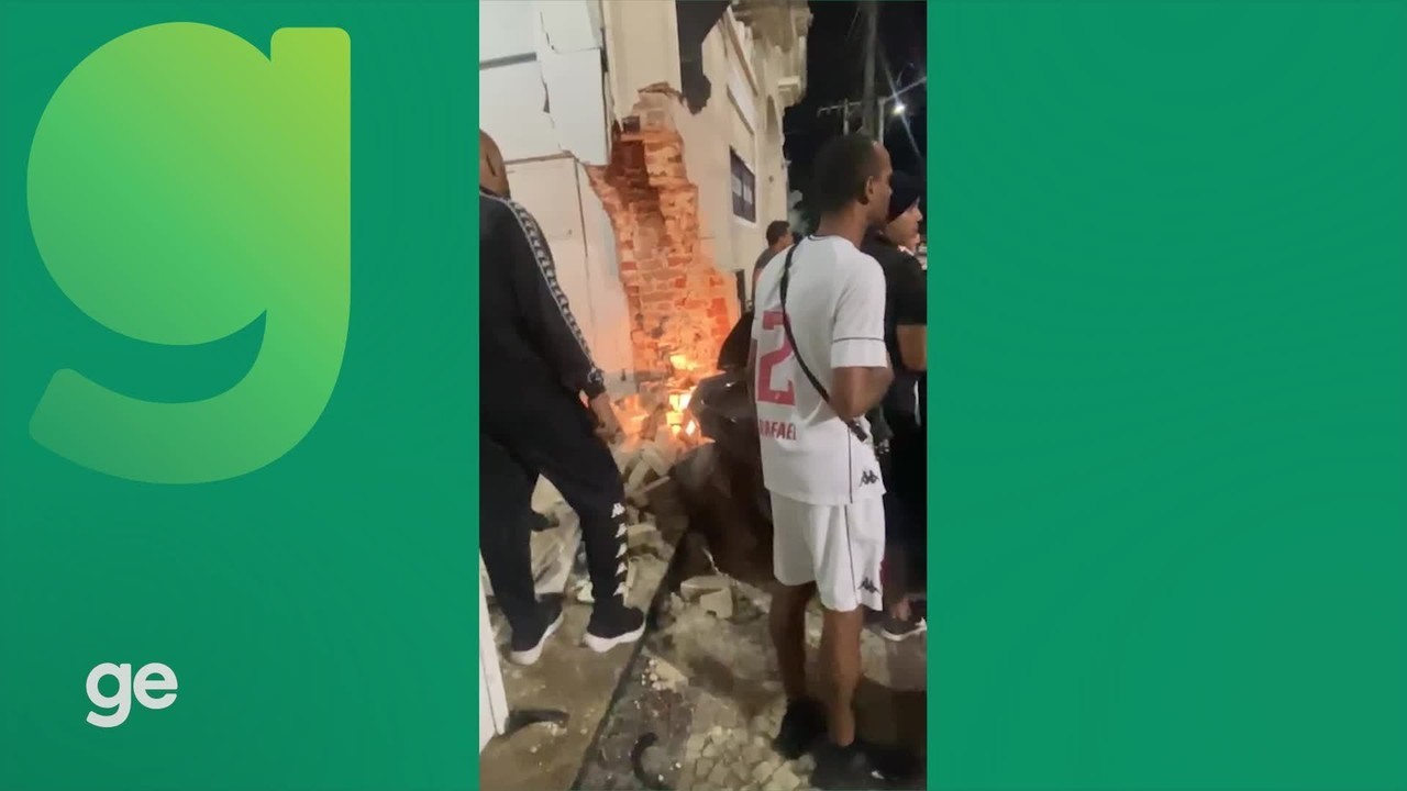 Acidente em São Januário: carro perde o controle e colide com muro do estádio do Vasco