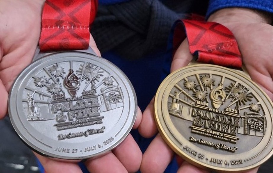 Rondoniense Rafael Lisboa conquista duas medalhas no World Police and Fire Games, nos EUA