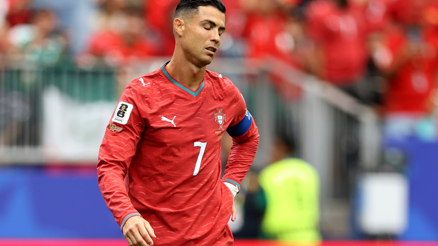 Cristiano Ronaldo lamenta em jogo de Portugal contra RD Congo na Copa do Mundo 2026