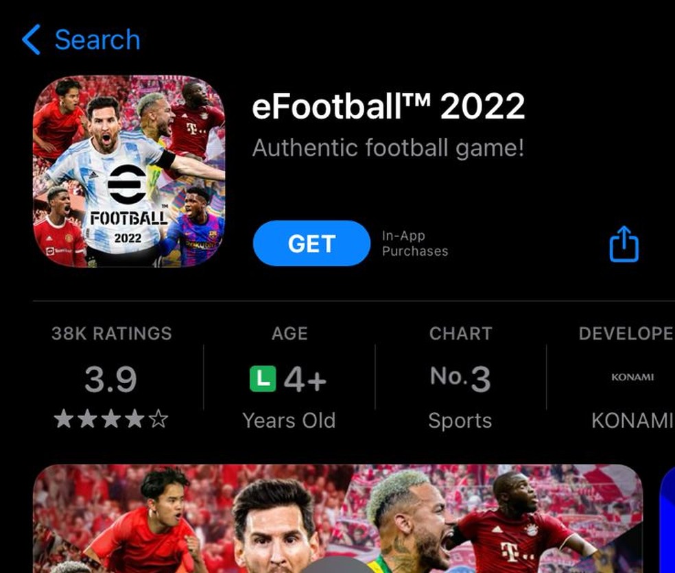 eFootball 2022 Mobile está disponível: veja se o seu smartphone é  compatível e como baixar