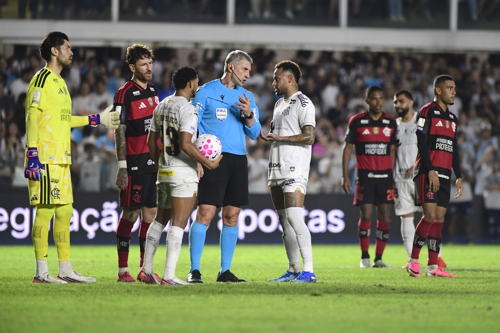 Santos x Flamengo - Brasileir�o - Vila Belmiro � Foto: Marcos Ribolli