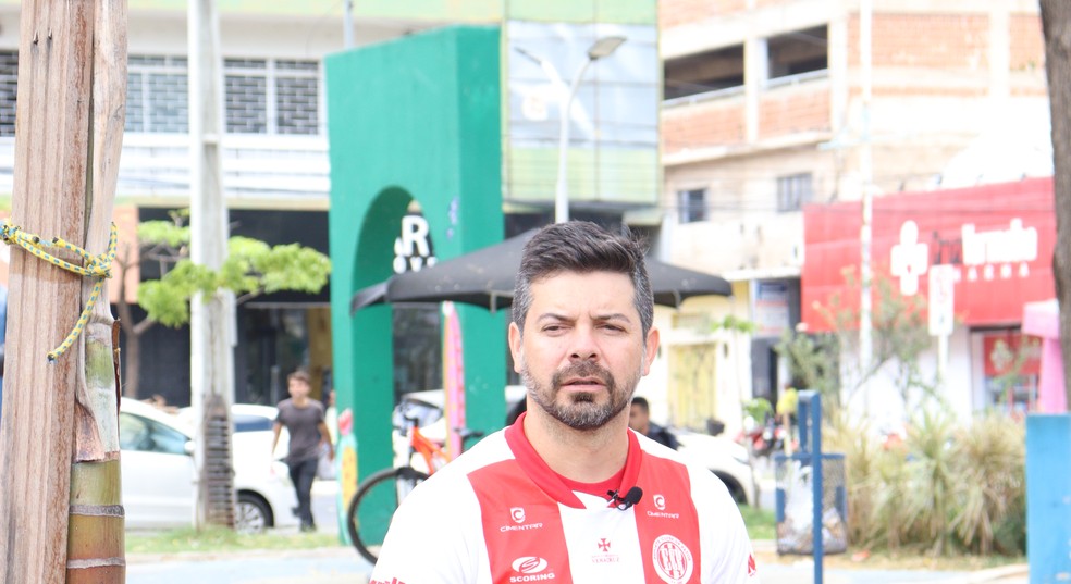 Bruno Marlon  presidente do Esporte de Patos  Foto: der Souza / Nacional de Patos