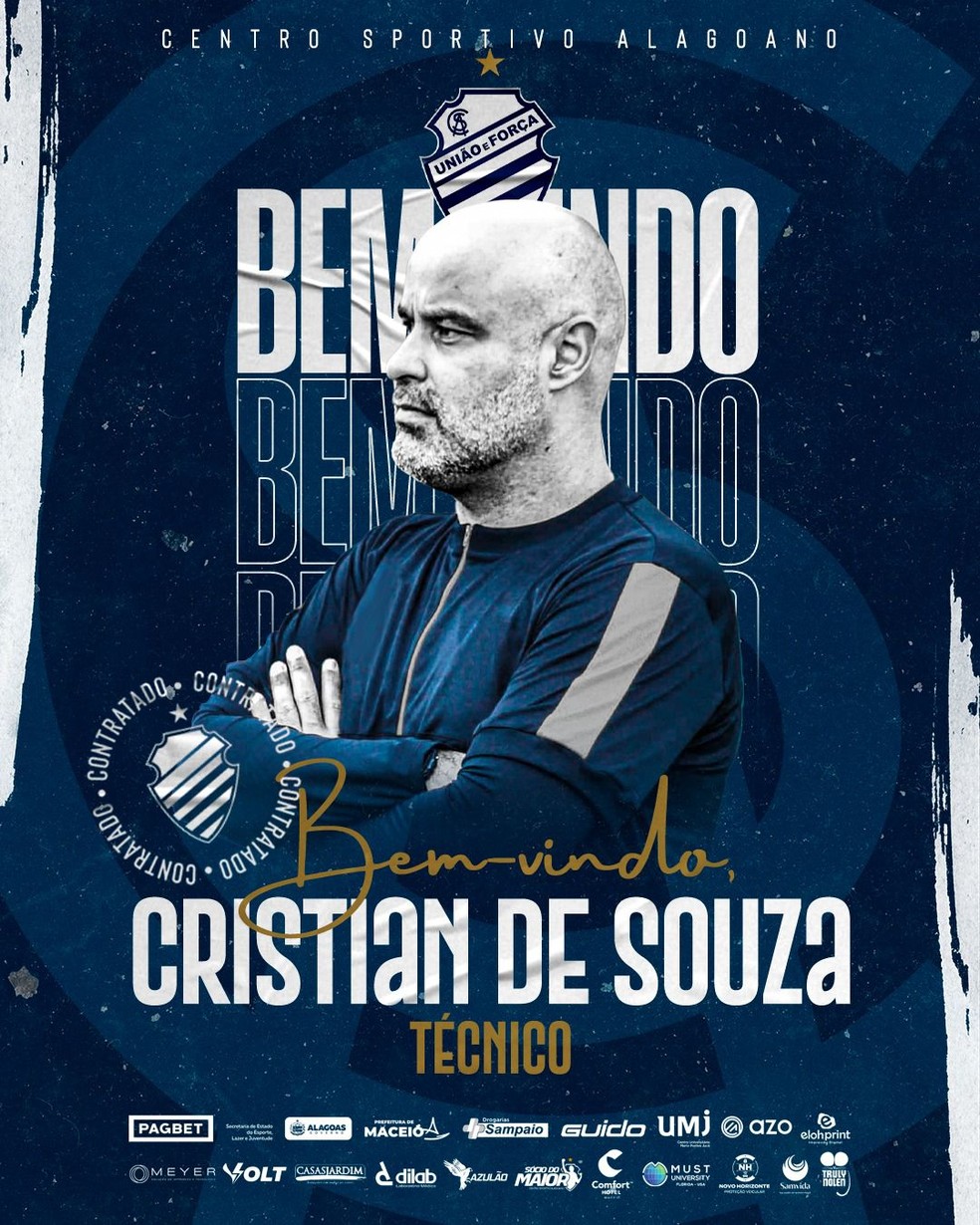 Cristian de Souza é o novo técnico do CSA — Foto: Divulgação/CSA