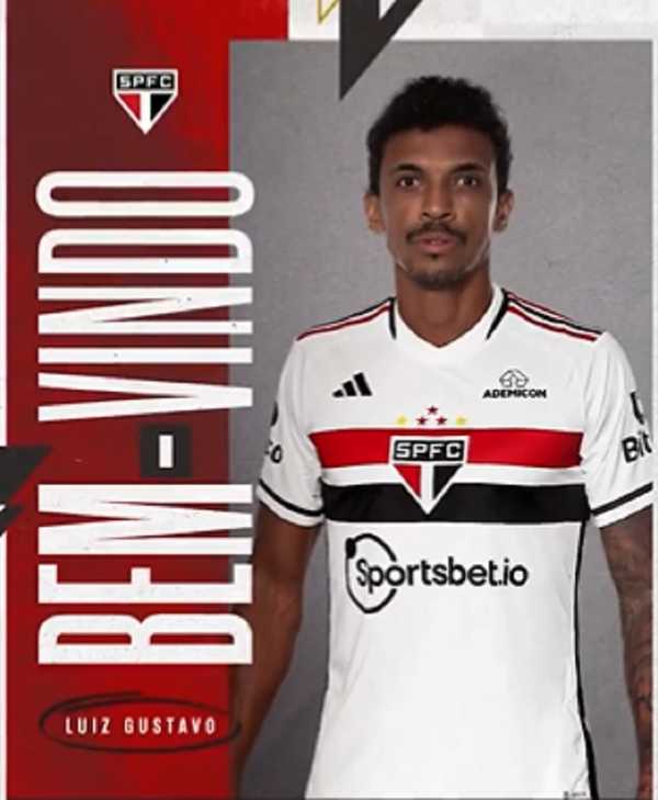 São Paulo anuncia a contratação do volante Luiz Gustavo