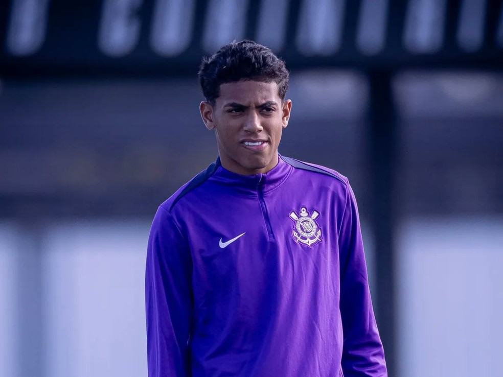 Kauê Furquim, aos 16 anos, no Corinthians — Foto: Rodrigo Coca/ Agência Corinthians